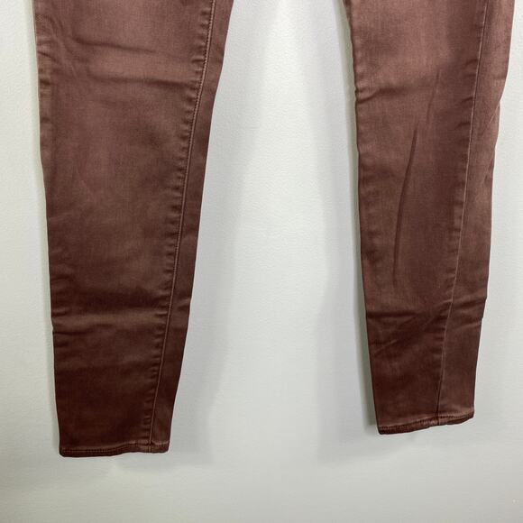 Pacsun Bullhead Brown Zip Fly Stretch Skinny Jean Jeggings Women's Size 27 - Picture 2 of 6